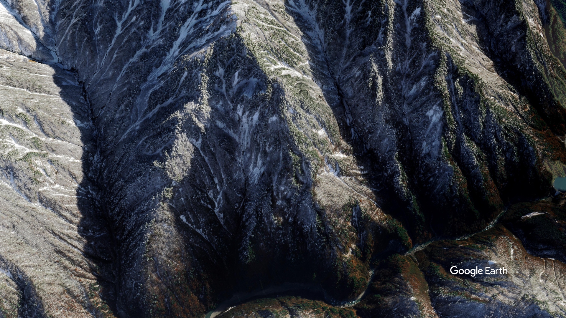 第1位：黒部川流域の断崖